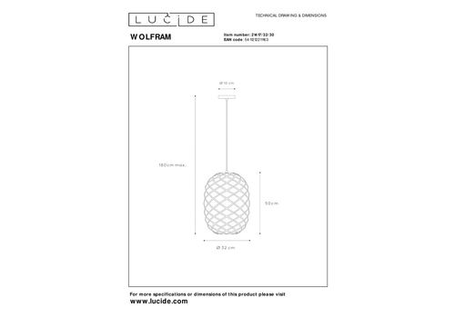  Подвесной светильник Lucide WOLFRAM 21417/32/30, фото 3 