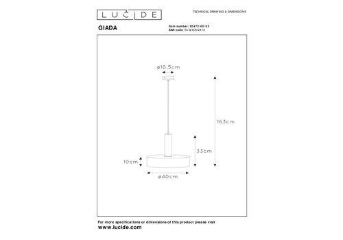  Подвесной светильник Lucide GIADA 30472/40/02, фото 7 